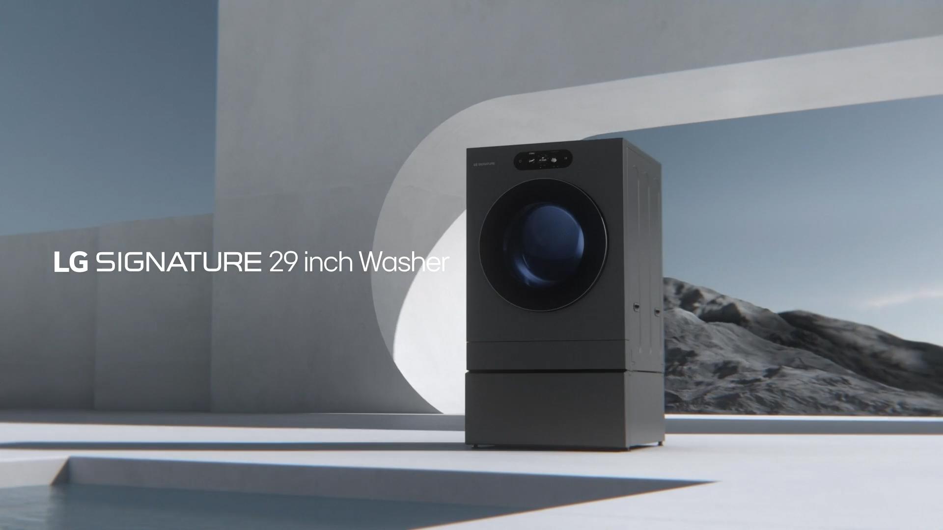 LG Signature Feature Video Laundry Washer