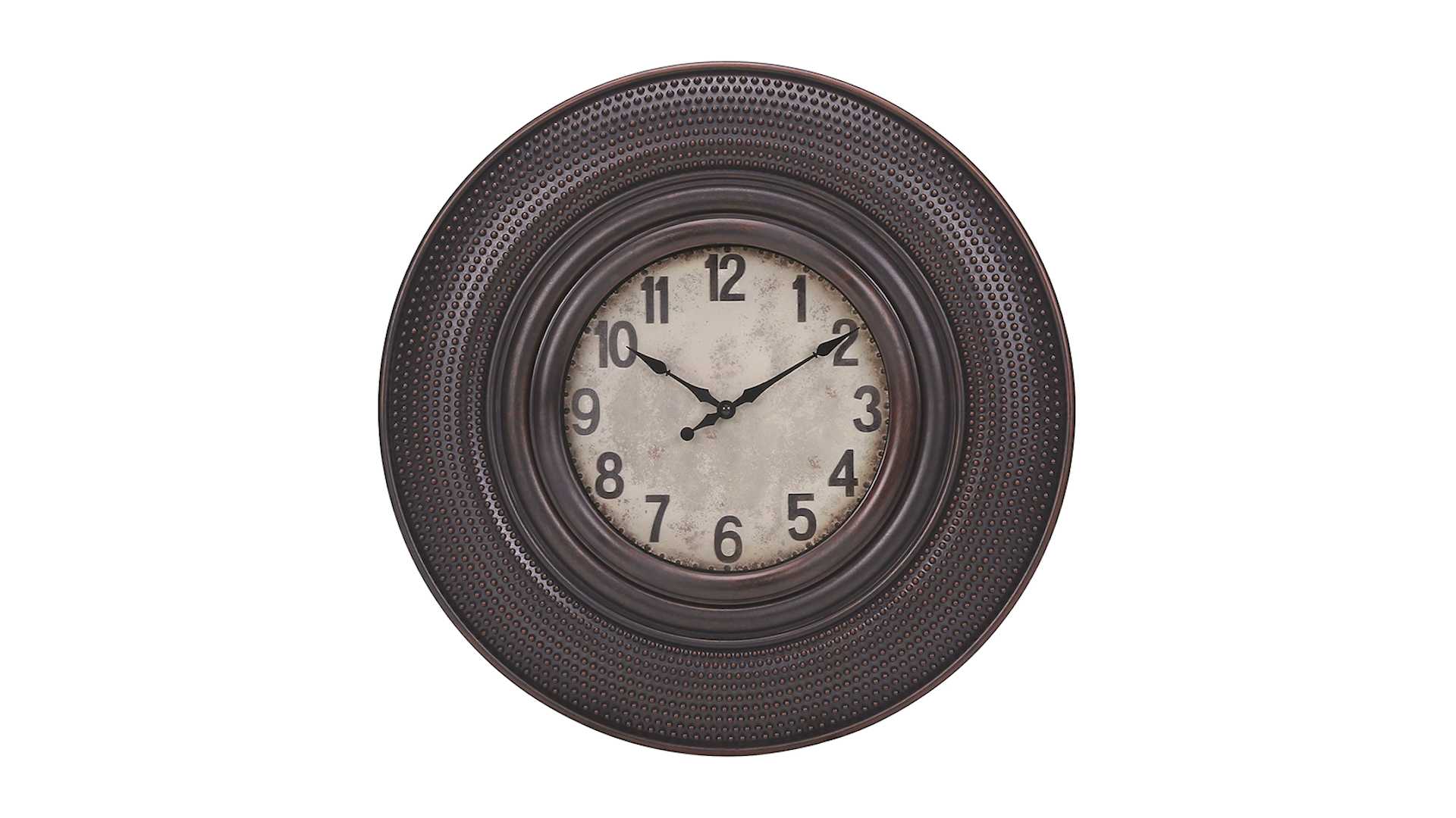 Monarch Specialties Inc. Antique Brown 20" Wall Clock