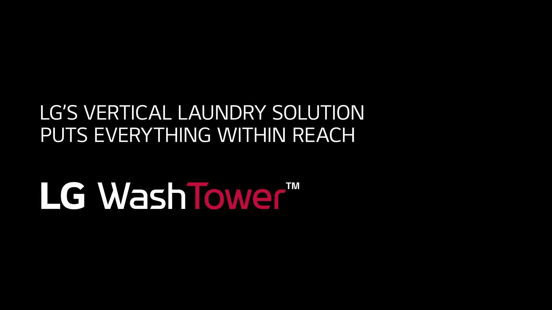 LG WashTower Everything Within Reach