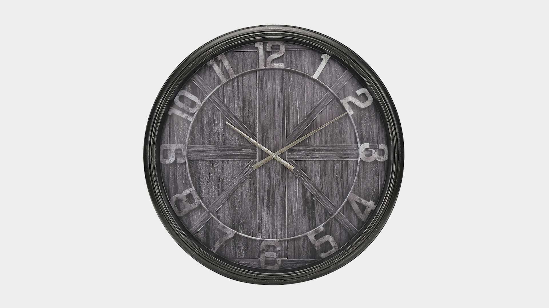 Monarch Specialties Inc. Brown 30" Wall Clock