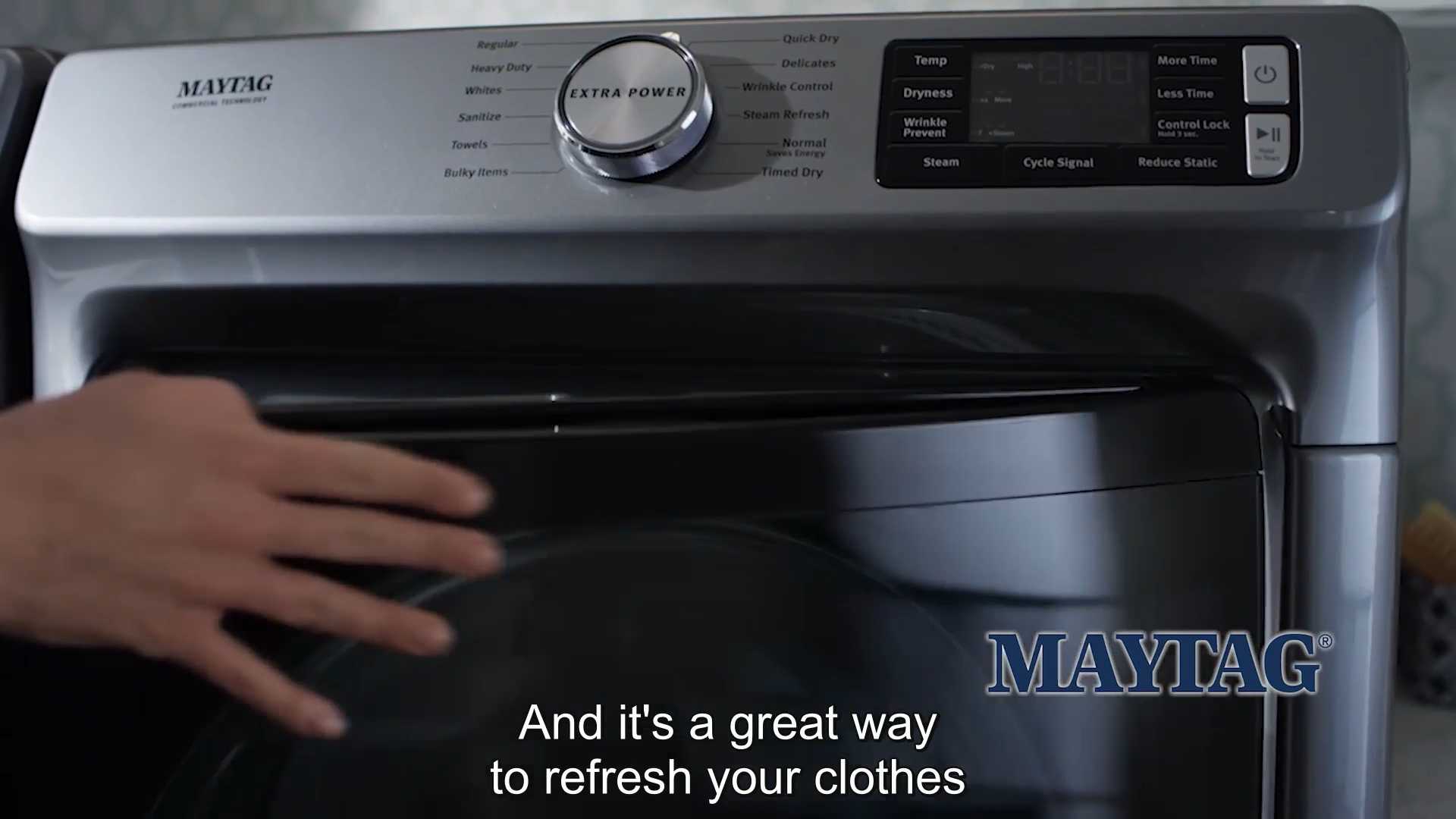 Maytag Dryers Steam Refresh Cycle CC.mp4